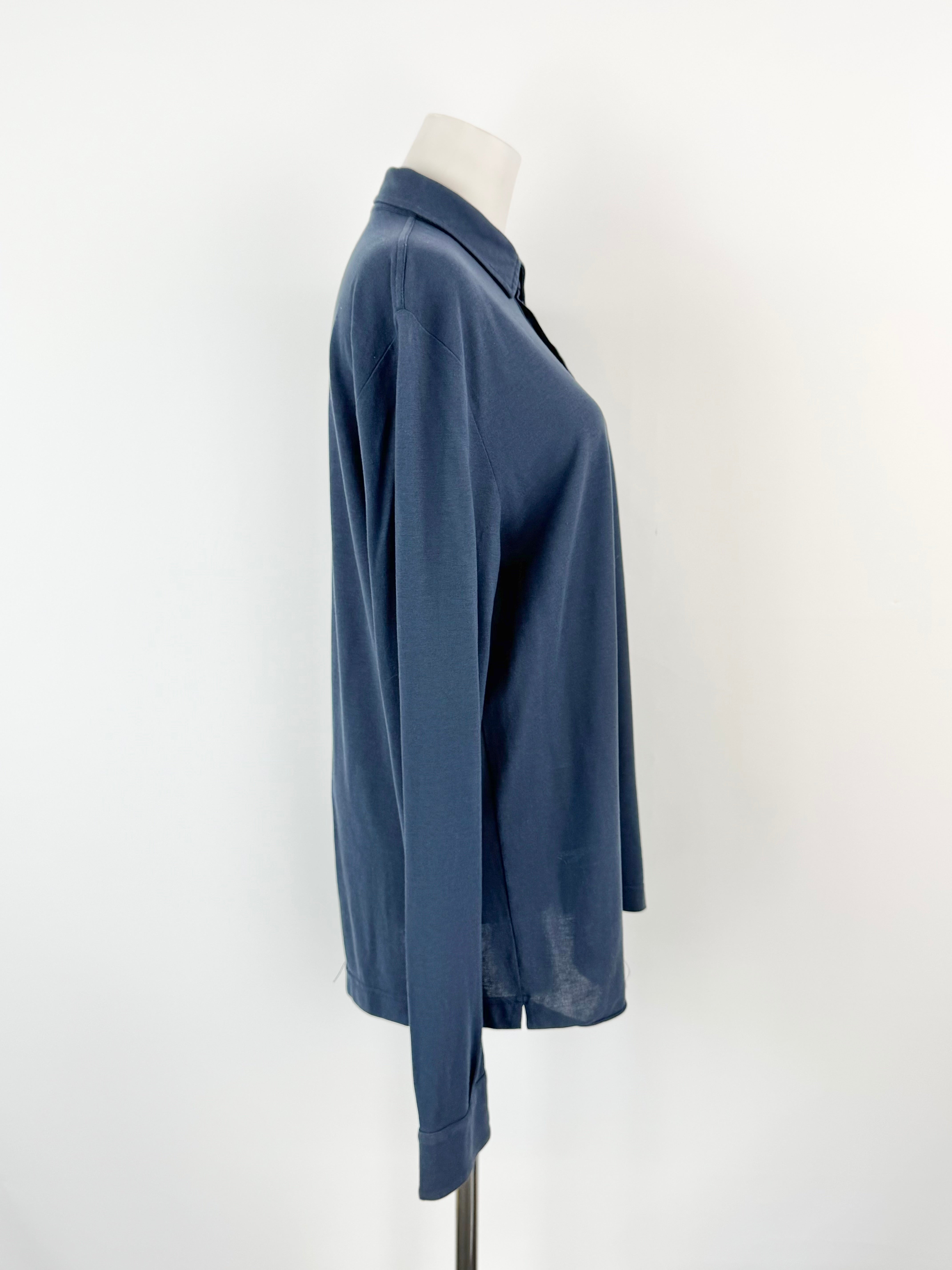 Zanone Blue Long Sleeve Top - M