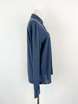 Zanone Blue Long Sleeve Top - M