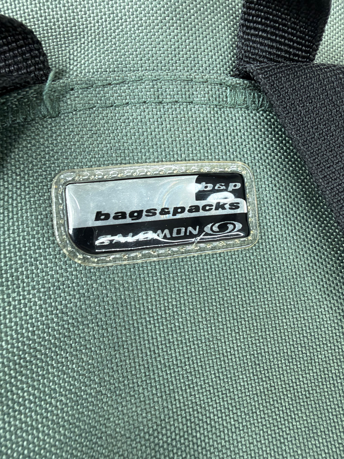 Salomon Green and Orange Y2K Mini Backpack