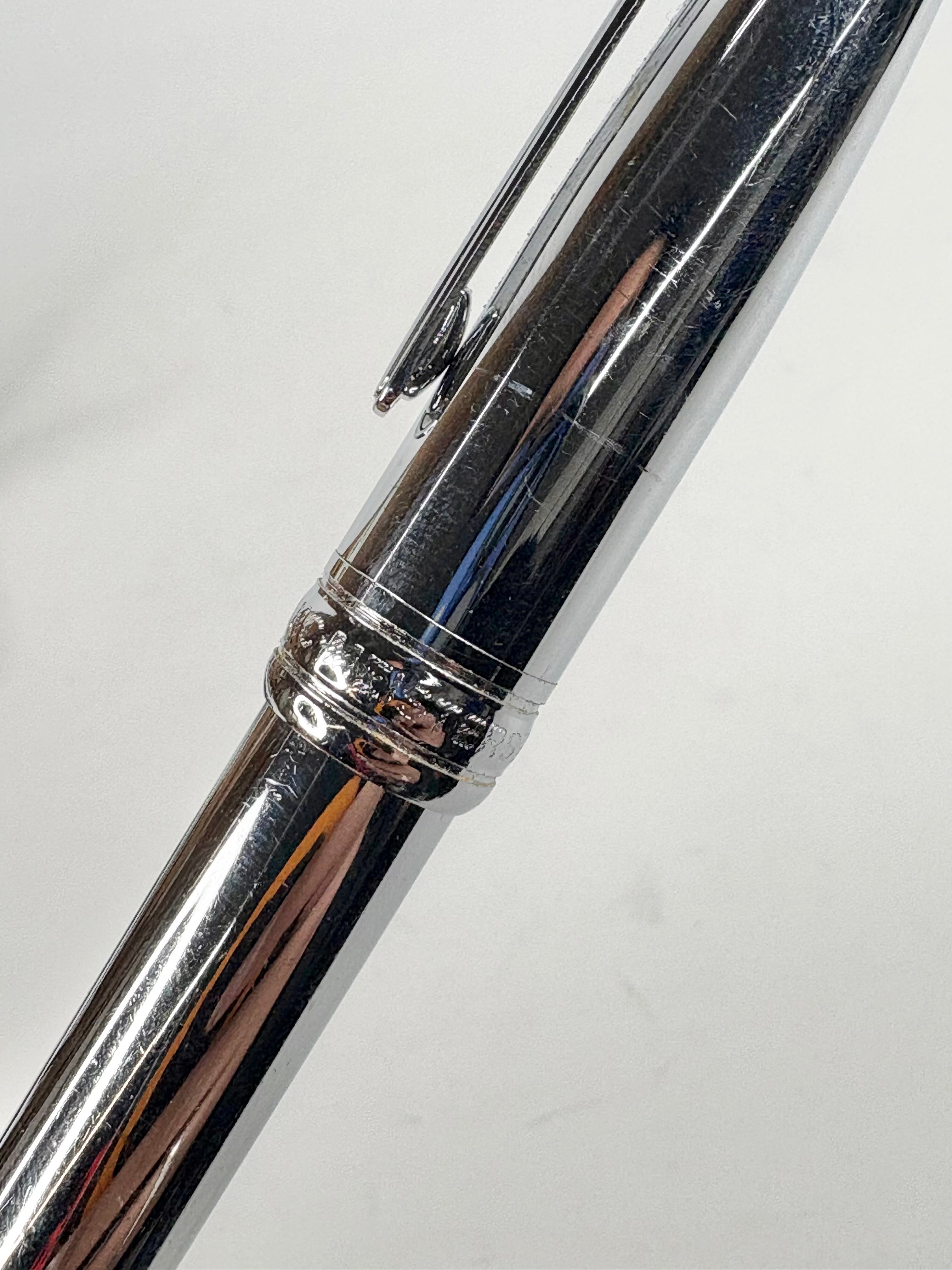 Mont Blanc Silver 'Meisterstück Pix' Ballpoint Pen