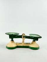 Vintage Cream & Green Rusty Scales