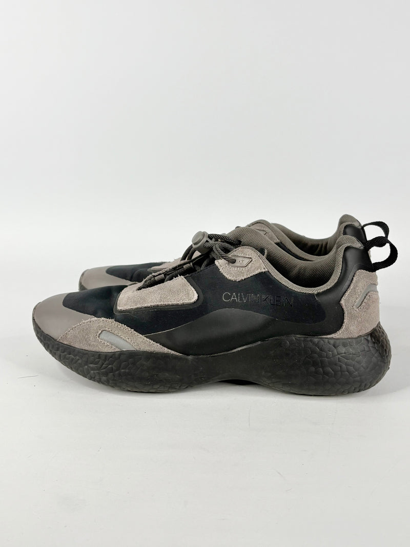 Calvin Klein Jeans Grey Suede & Black Sneakers - EU42