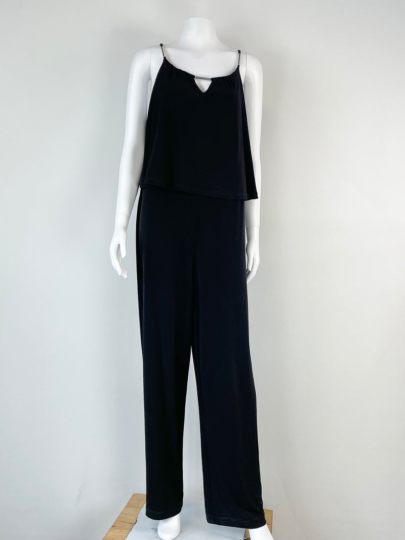 Calvin Klein Black Layered Jumpsuit - AU8