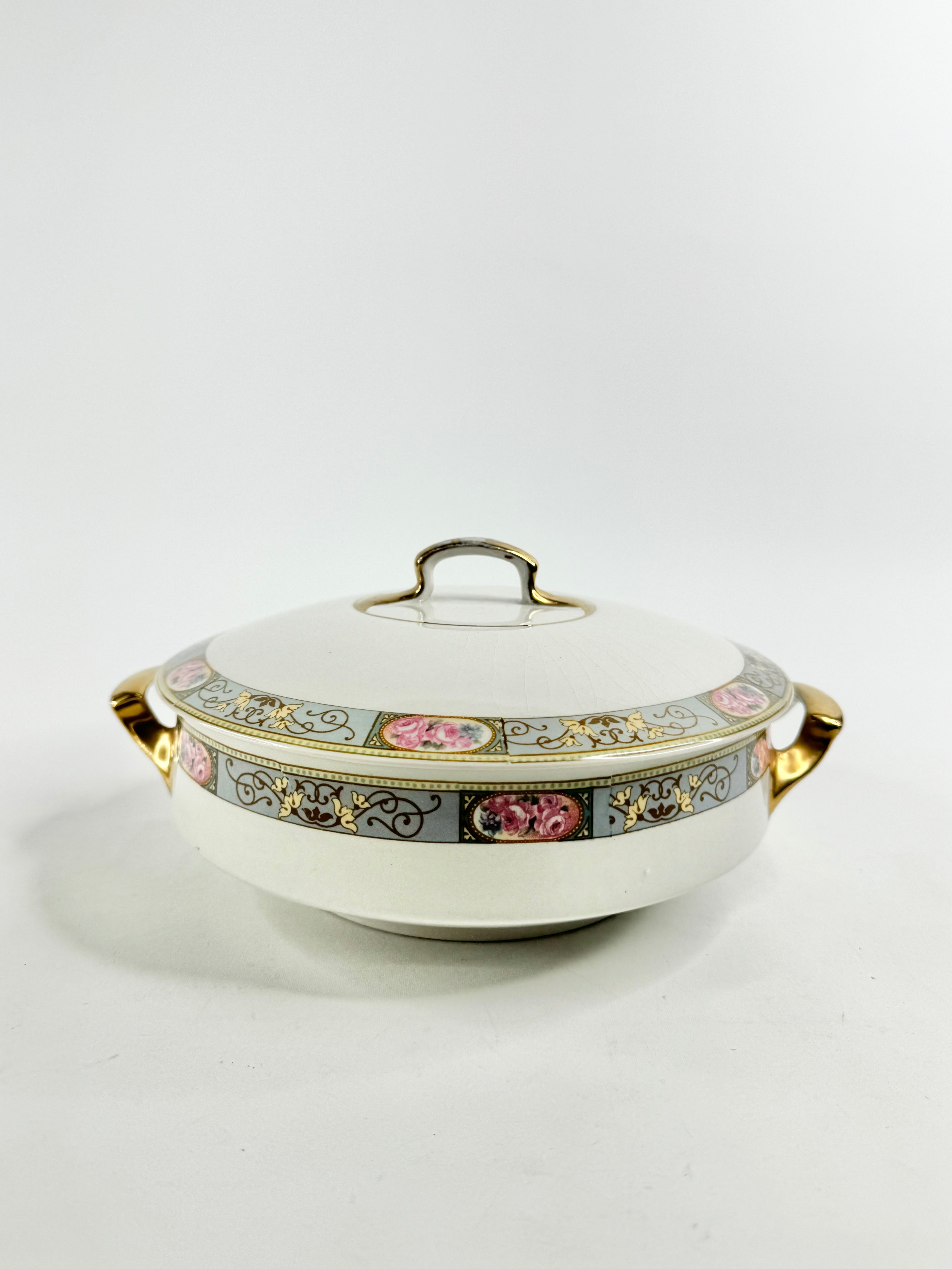 Antique 1940s J. G Meakin Hanley Lidded Serving Dish