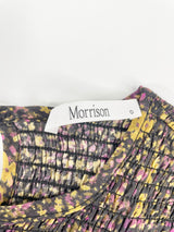 Morrison Micro Floral 3/4 Sleeve Maxi Dress  - AU6/8