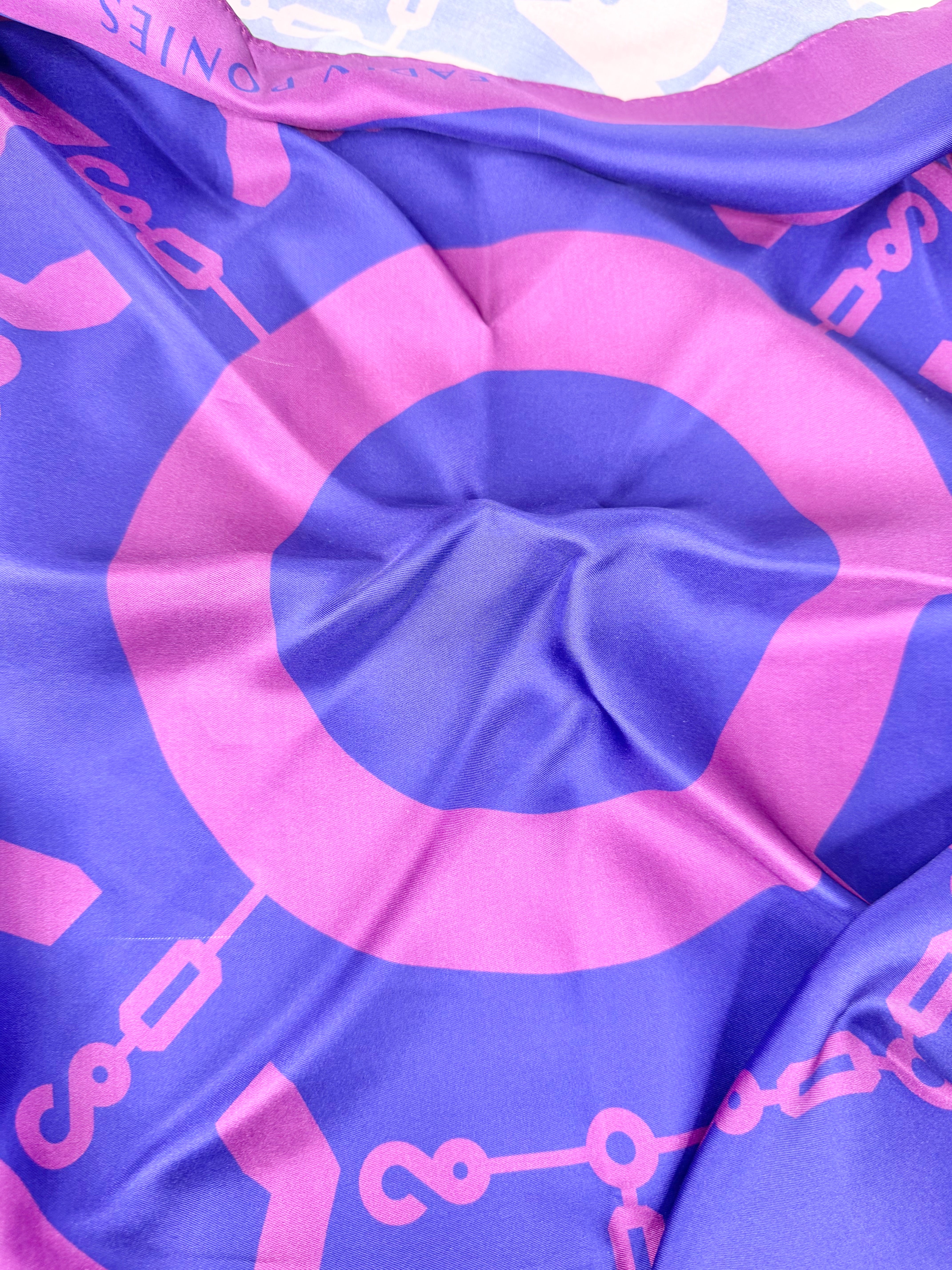 Deadly Ponies Depths of Desire Azurite Silk Scarf NWT