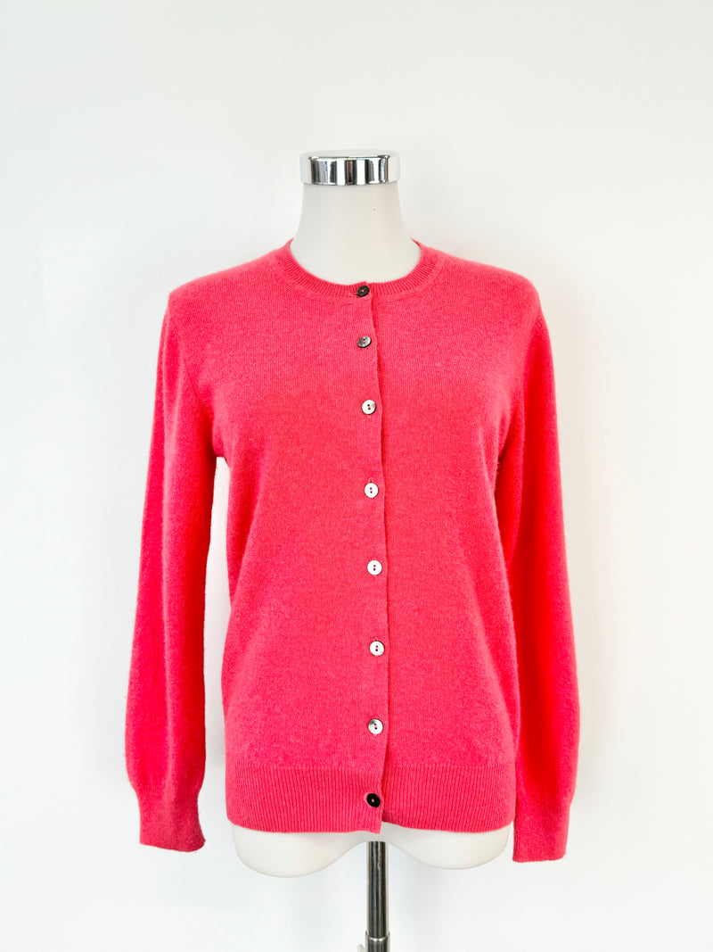 Hunter's Cerise Pink Cashmere Cardigan - AU10