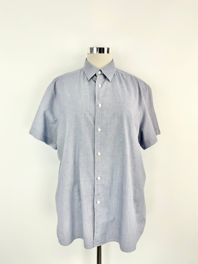 Ermenegildo Zegna Blue Short Sleeve Shirt - XXL