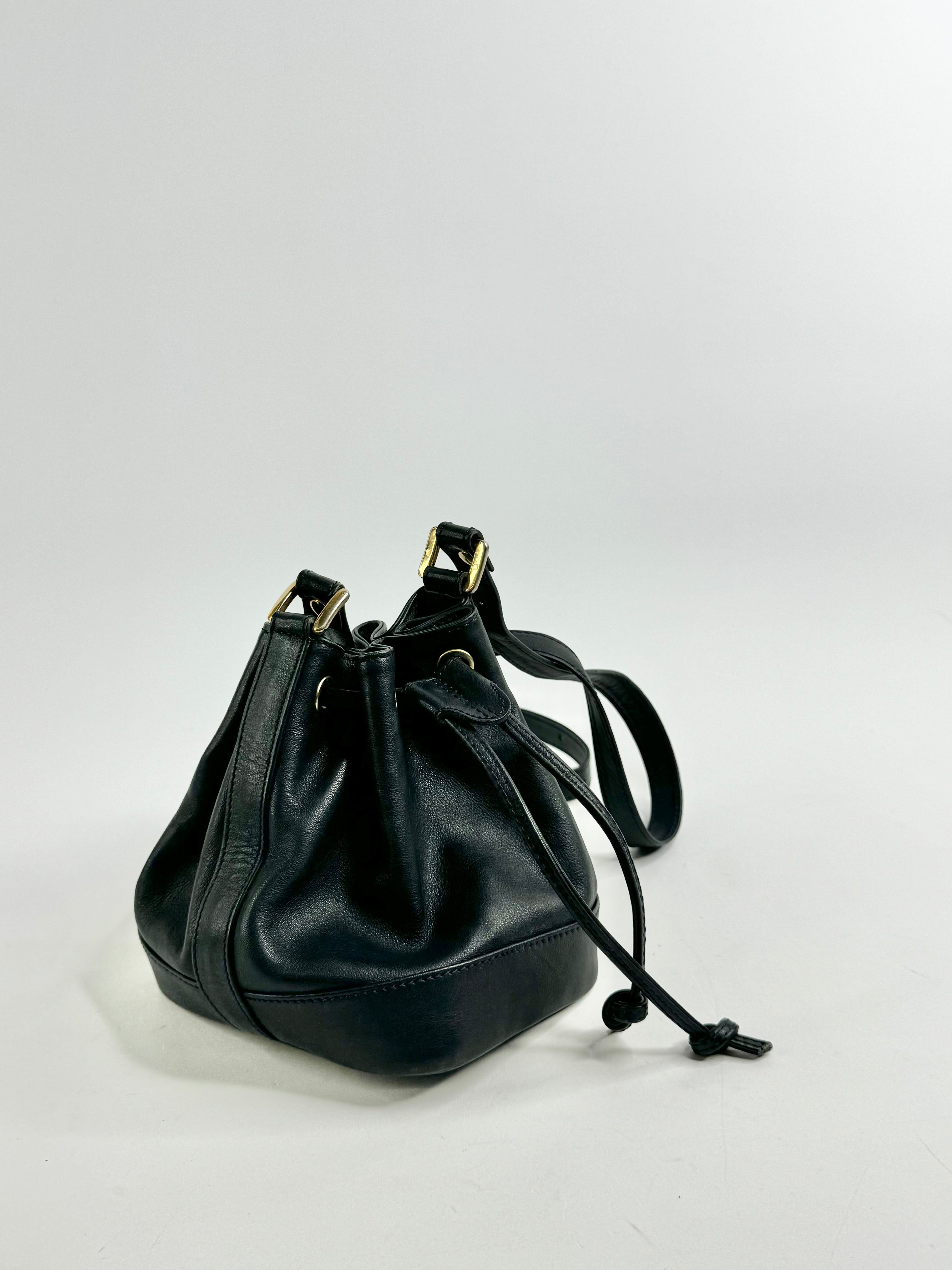 Bally Midnight Cross Body Drawstring Pouch