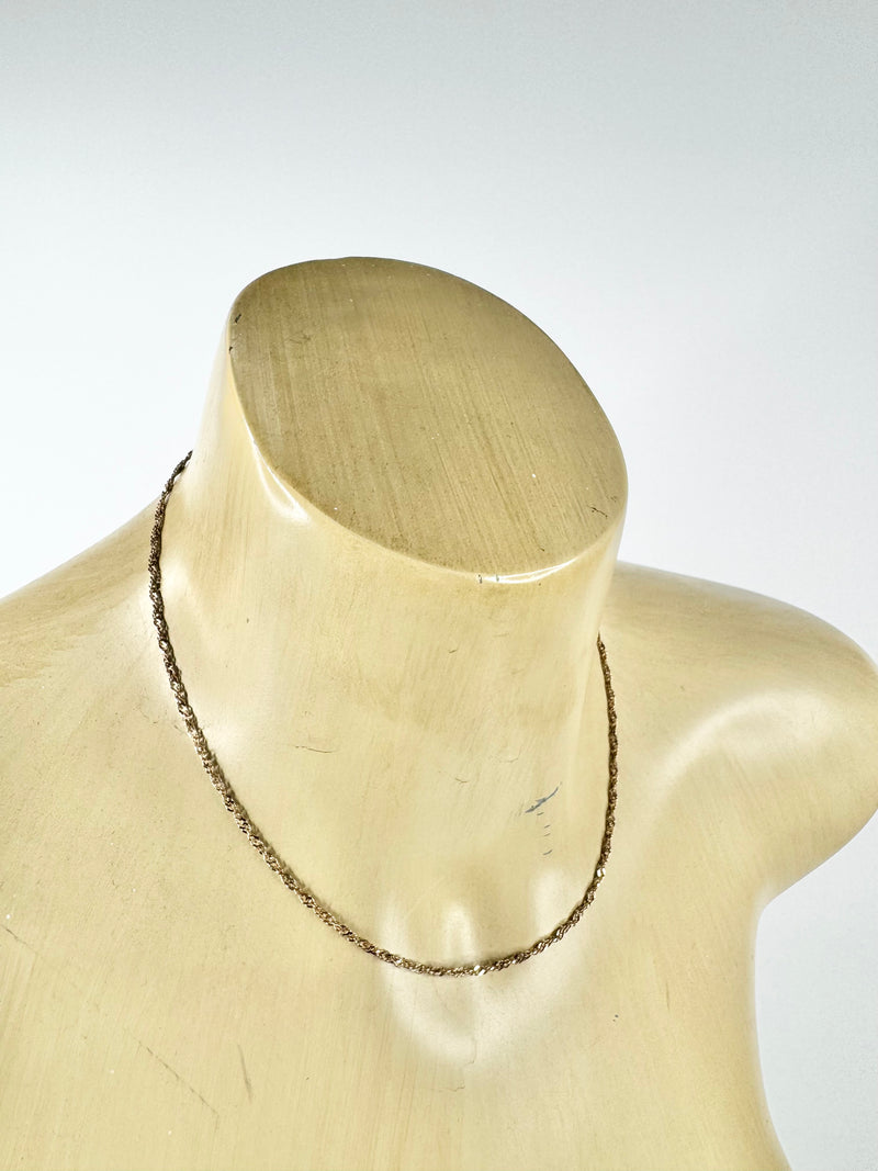 9ct Italian Made Gold Rope Chain Necklace