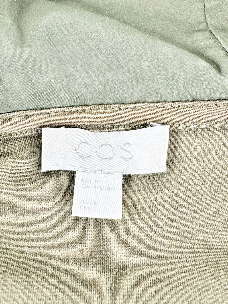 Cos Crocodile Green Cotton Hoodie - AU10