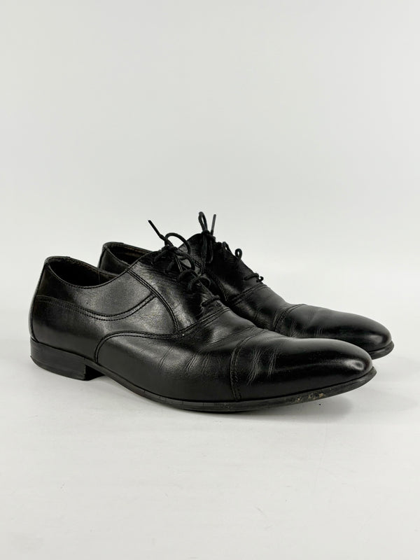Peter Jackson Black Leather Derby Shoes - EU46