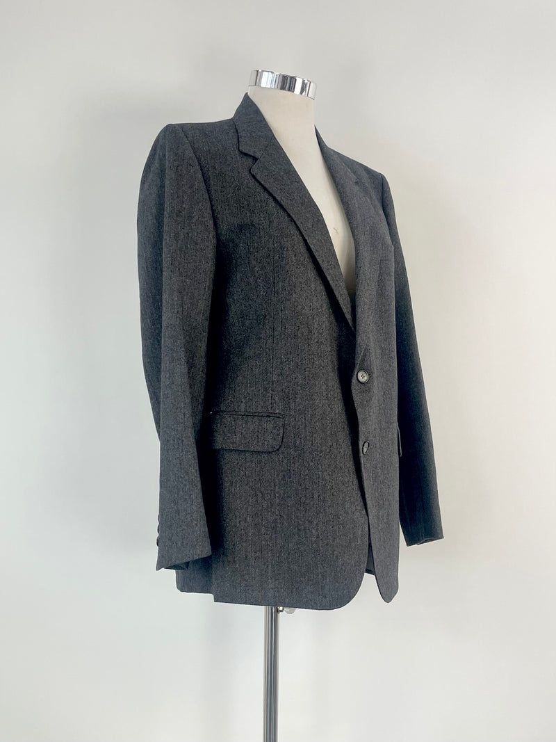 Yves Saint Laurent Diffusion Homme Vintage Charcoal Blazer - 112R