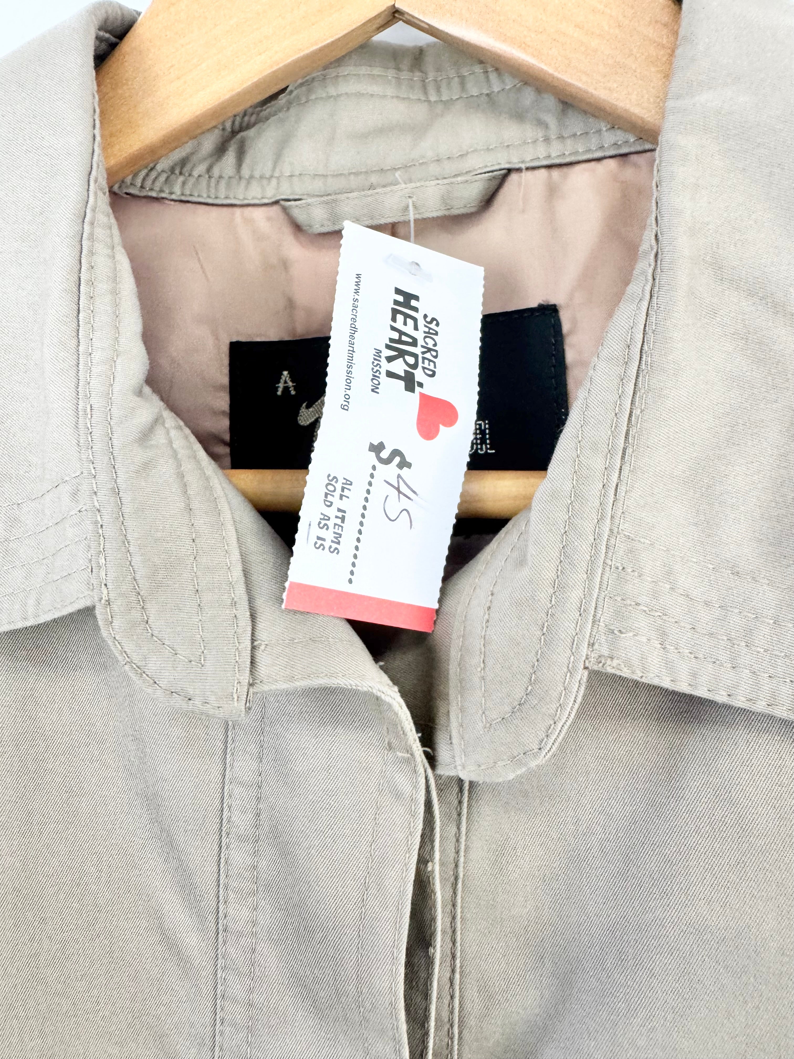 Vintage A Virgo Model Taupe Trench Coat - AU10/12