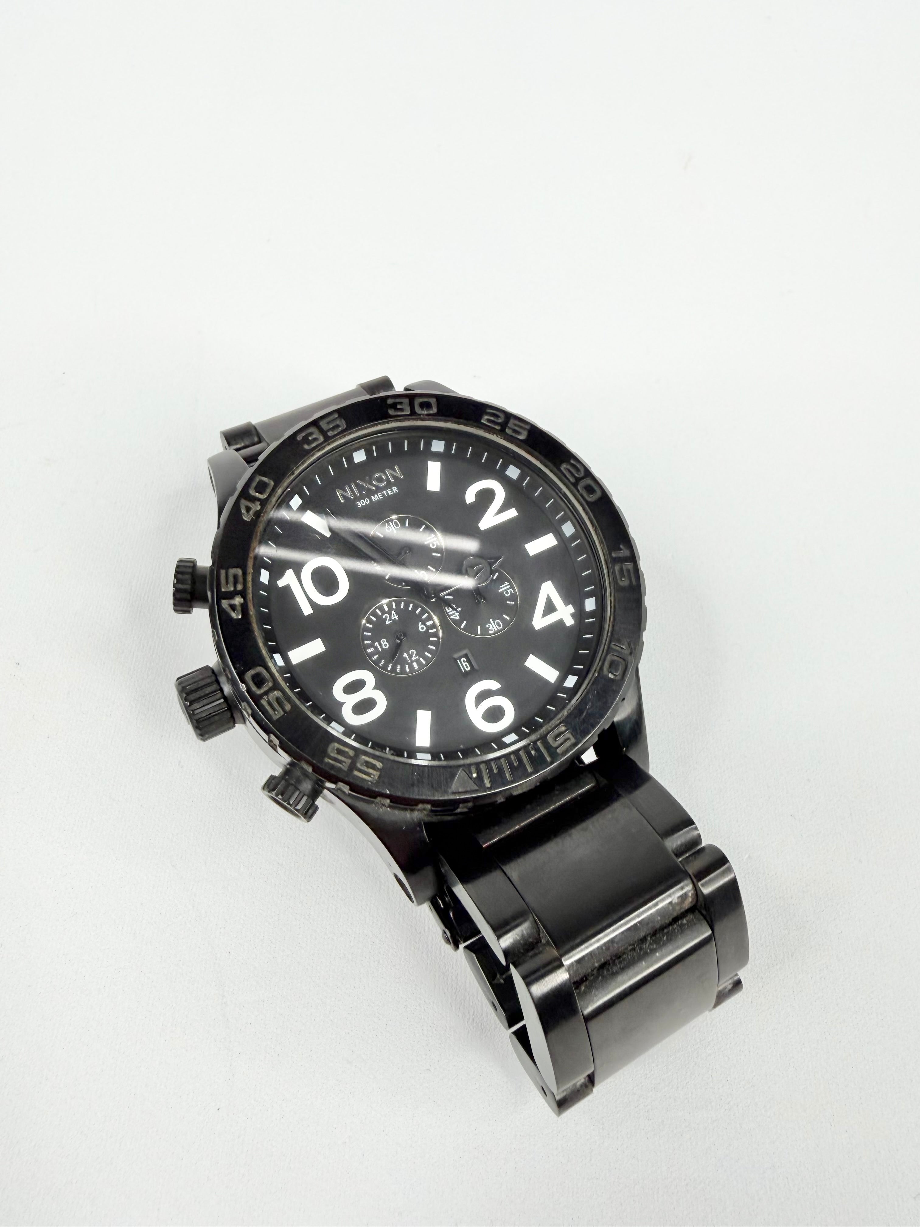 Nixon 51-30 Large Black Chrono Watch
