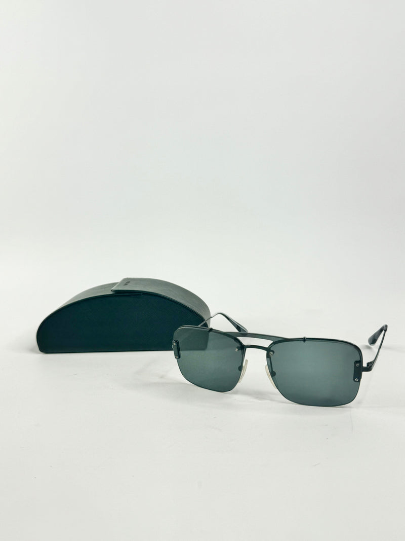 Prada Black Square Lens Sunglasses