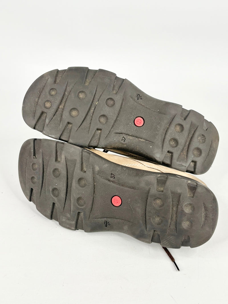 Gabor Jolly's Taupe Suede Lace Ups - EU37