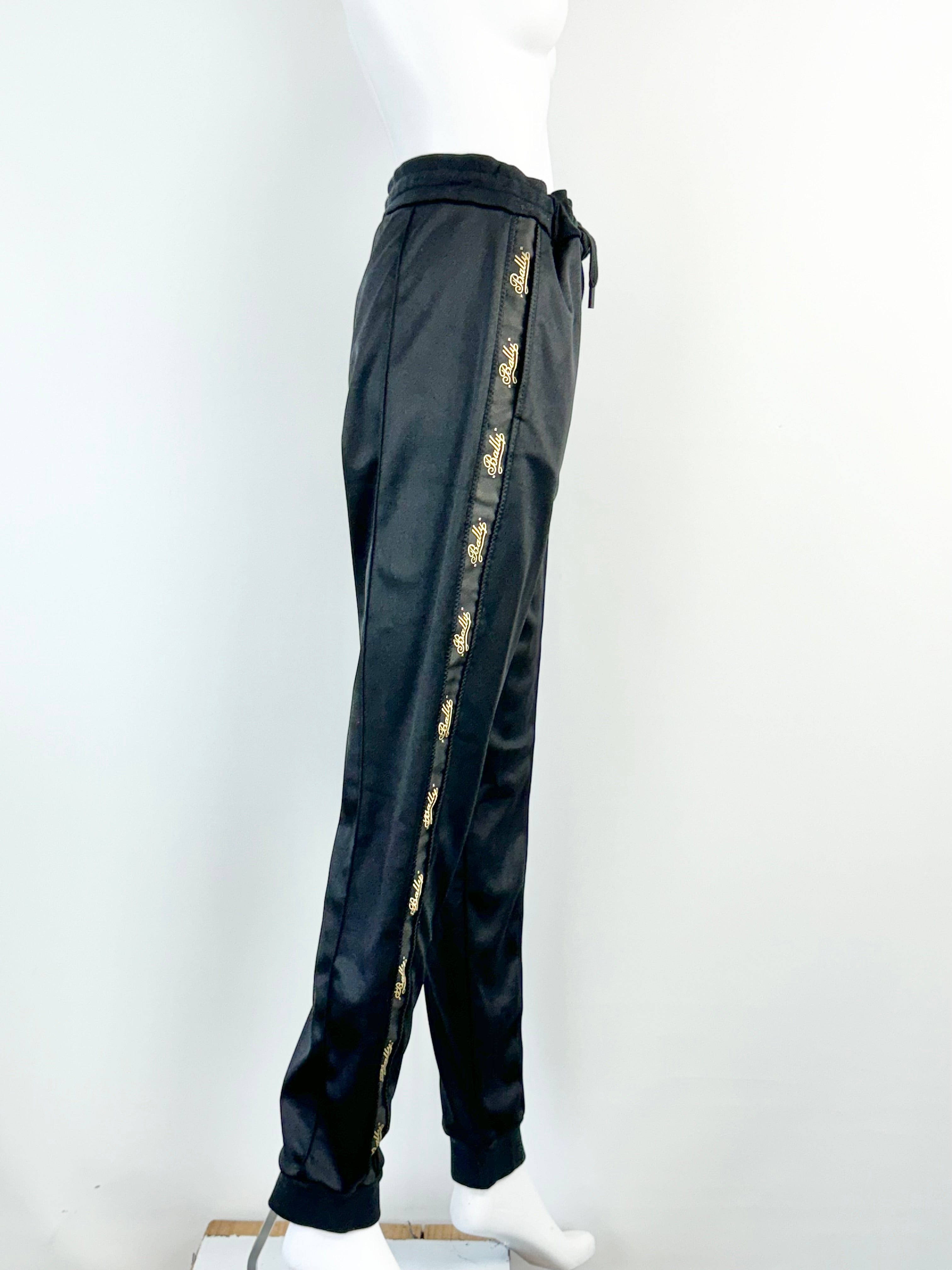 Bally Black Logo Trim Slacks - AU12