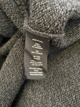 Helmut Lang Deep Grey Cashmere & Wool Cardigan - AU6/8