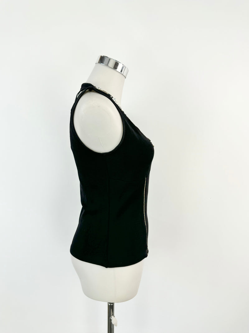 Vintage 90s Feelgood Paris Black Singlet - AU8