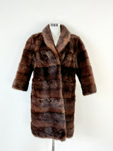 Vintage 70s Brown Marmot Fur Cut - AU10/12