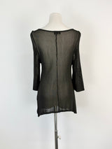 T.L. Wood by Teresa Liano Black Sheer Cardigan - AU8