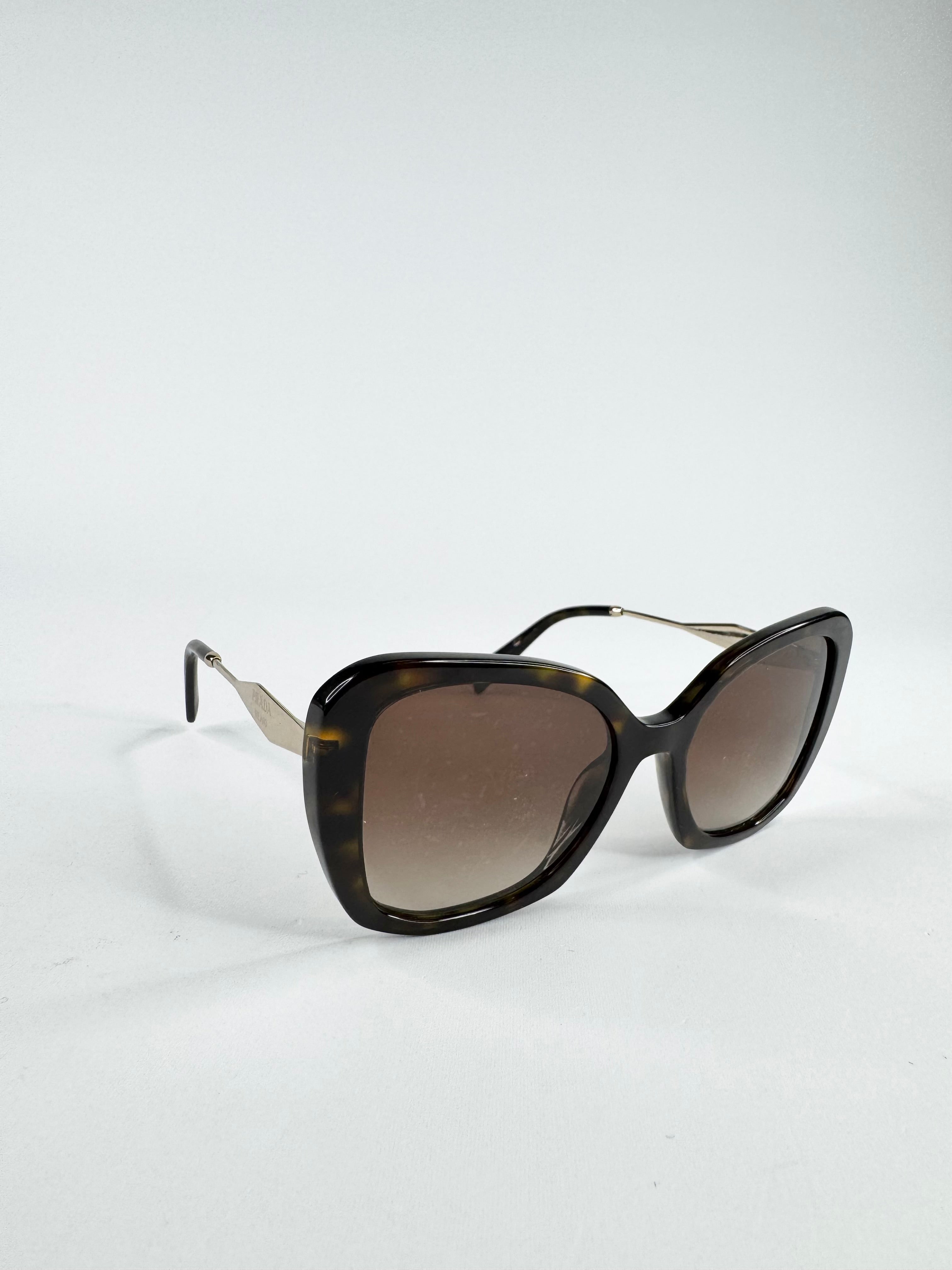Prada Tortoiseshell Square Sunglasses