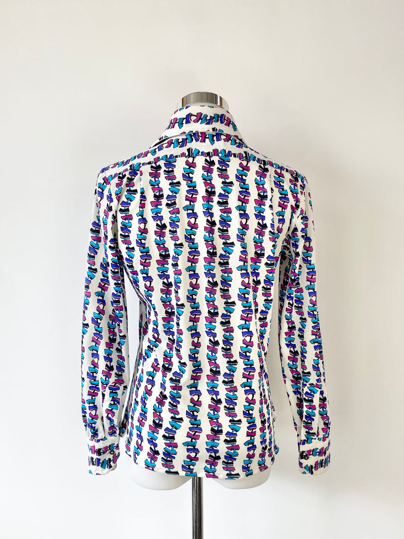 Vintage 70s Emilio Pucci Patterned Shirt - AU8