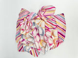 Coach Pink & Purple Coach Logo Silk Scarf