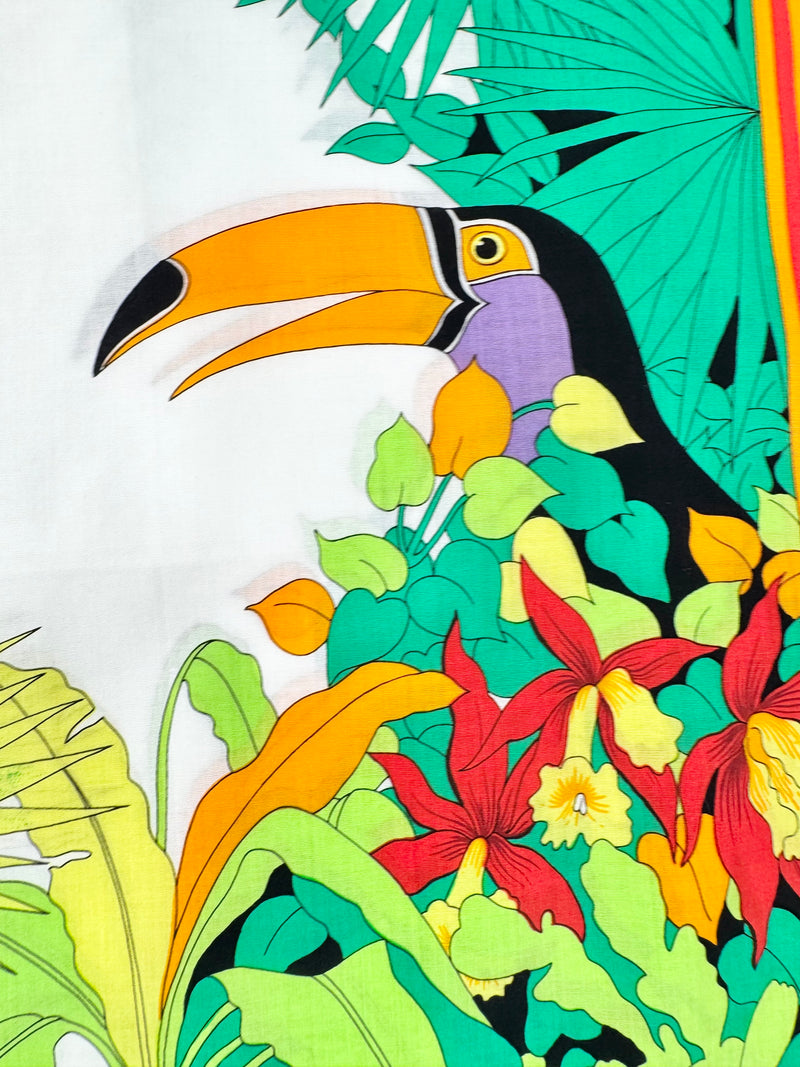 Jim Thompson Cotton Parrot Patterned Handkerchiefs