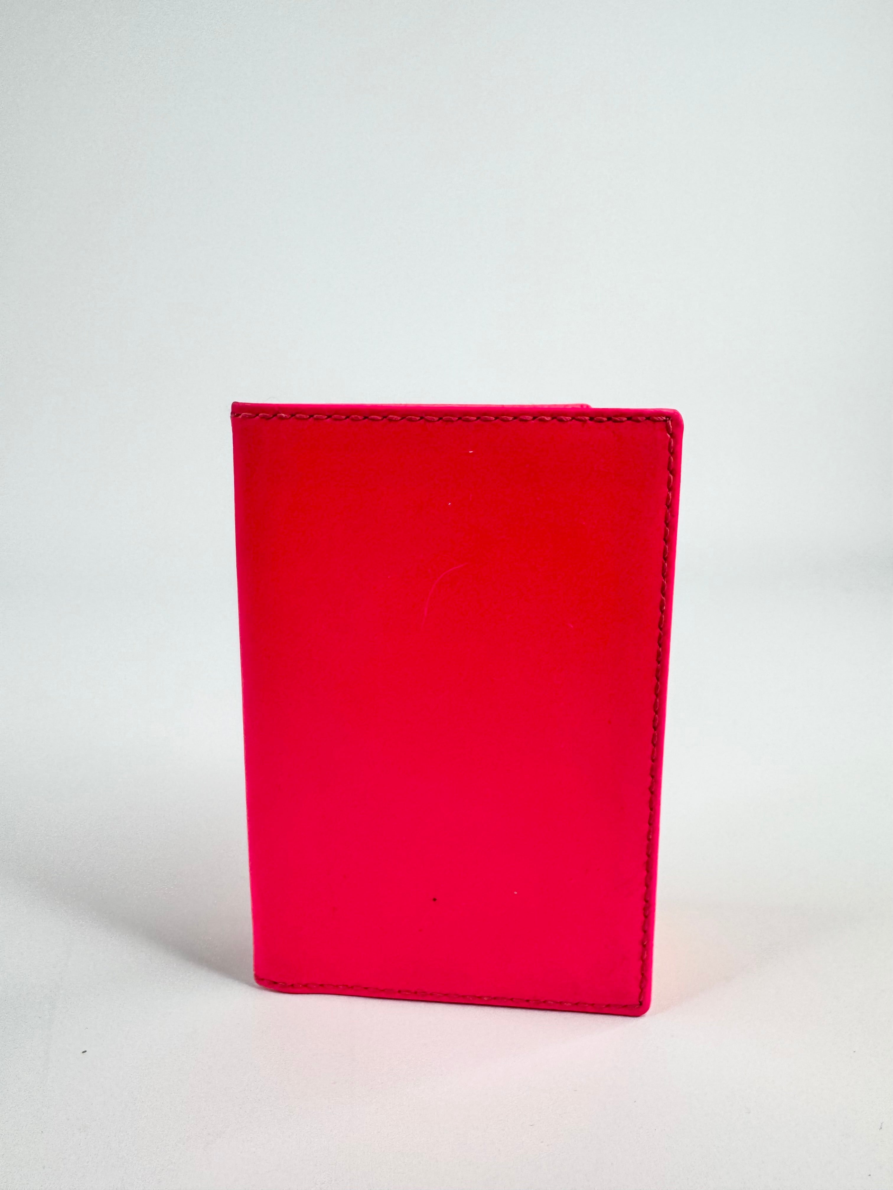Comme des Garçons Super Fluo Neon Pink Folded Wallet