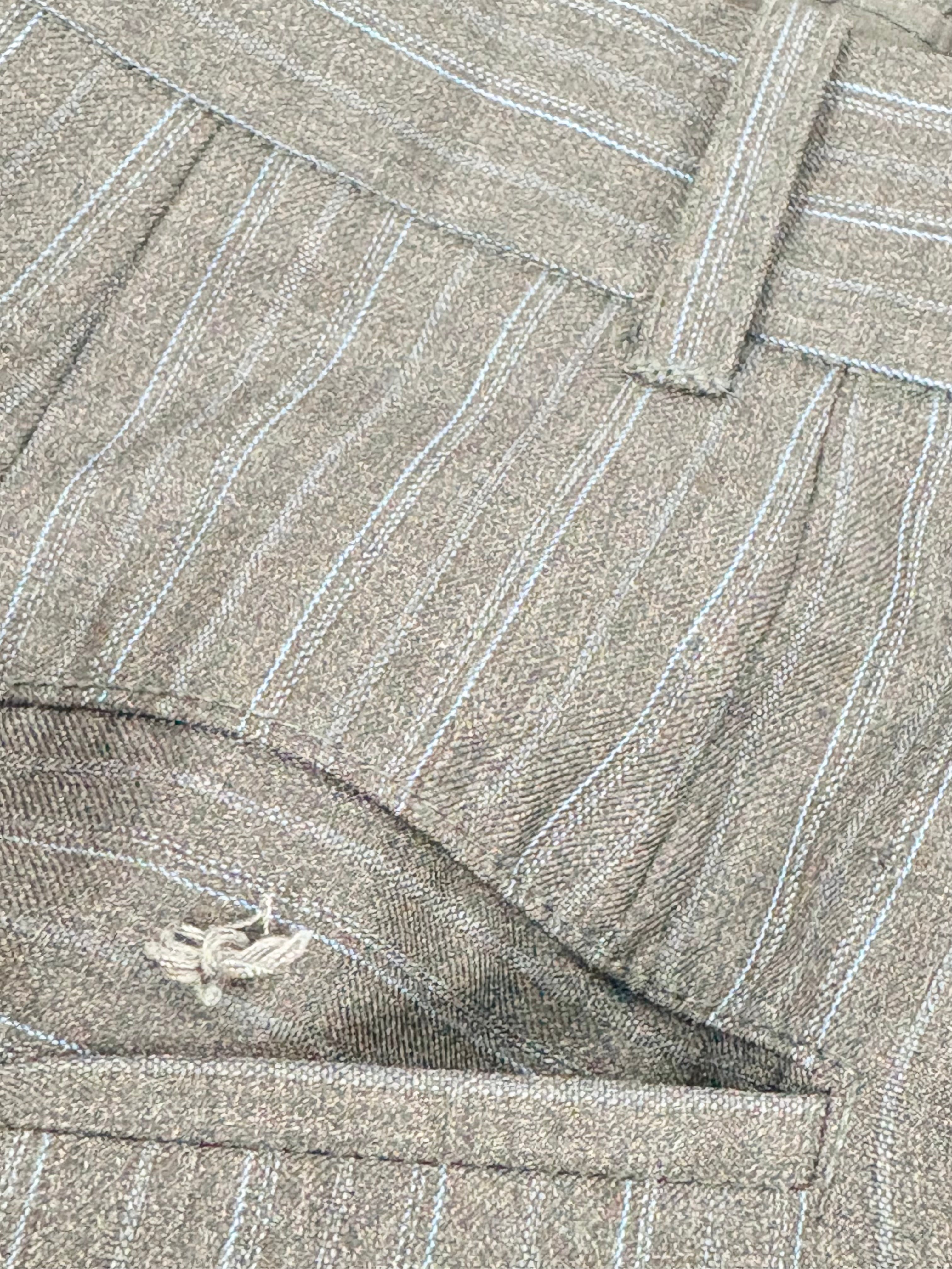 Canali for Saks Fifth Avenue Charcoal Striped Wool 2pc Suit - 52R