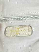 Sambag Grained Beige Camouflage Patterned Handbag