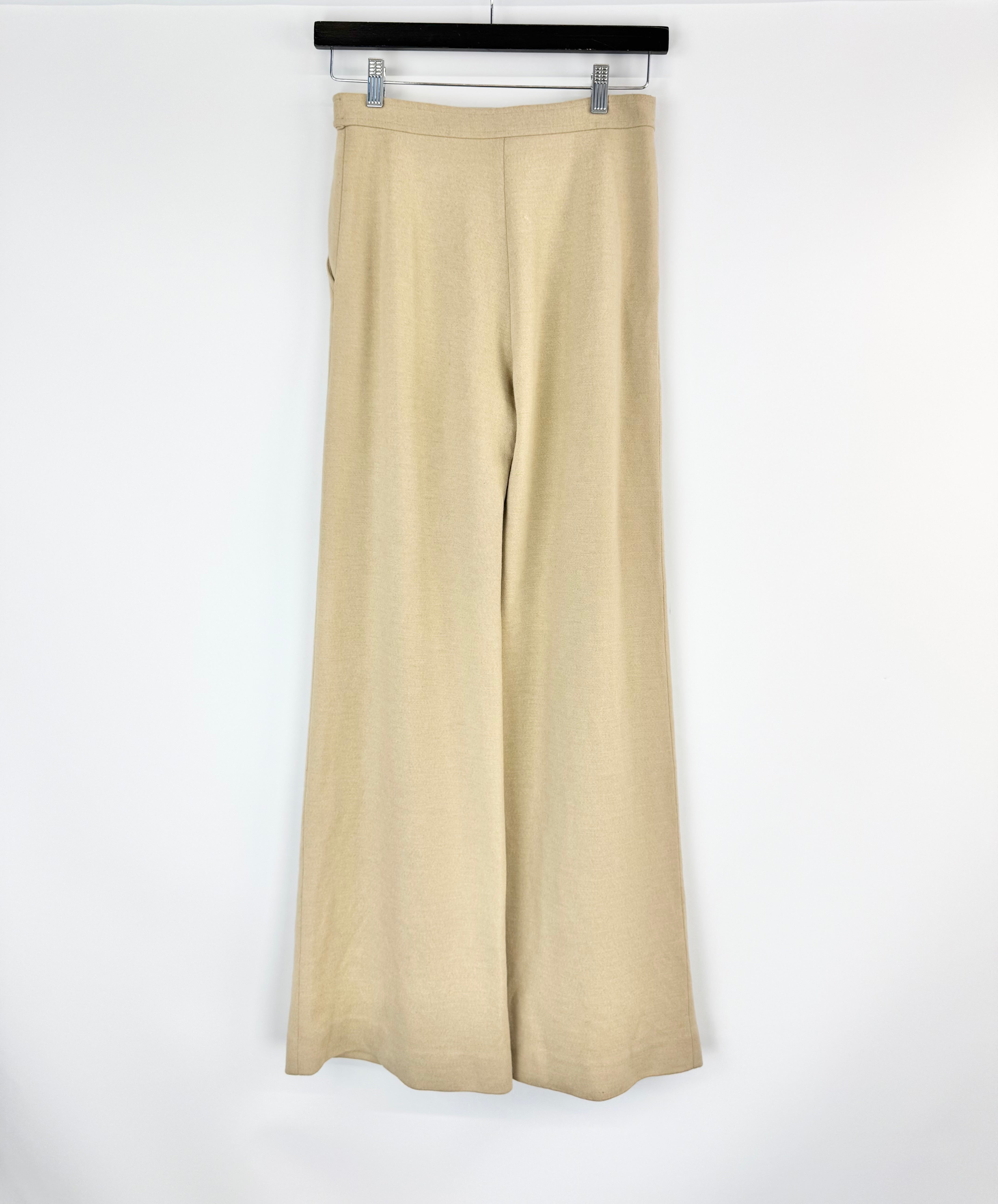 Vintage Twiggy Wheaten Wide Leg Slacks - AU8