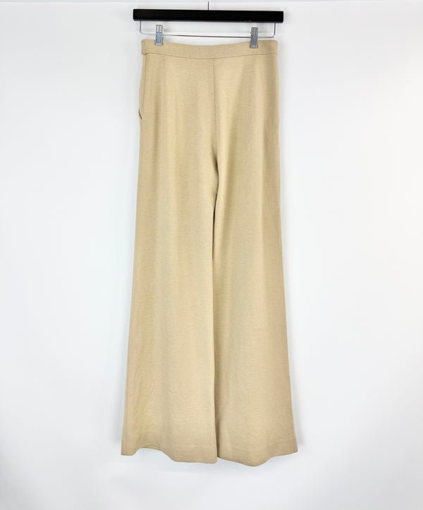 Vintage Twiggy Wheaten Wide Leg Slacks - AU8