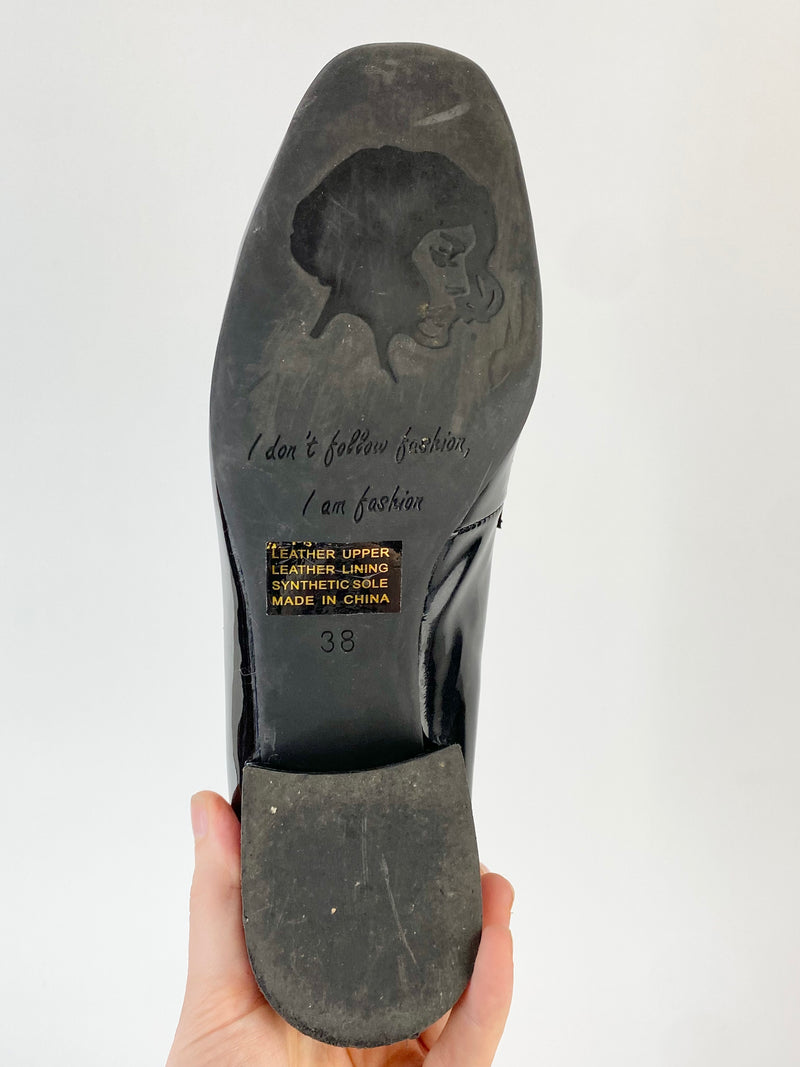 Django & Juliette Patent Leather Loafers - EU38