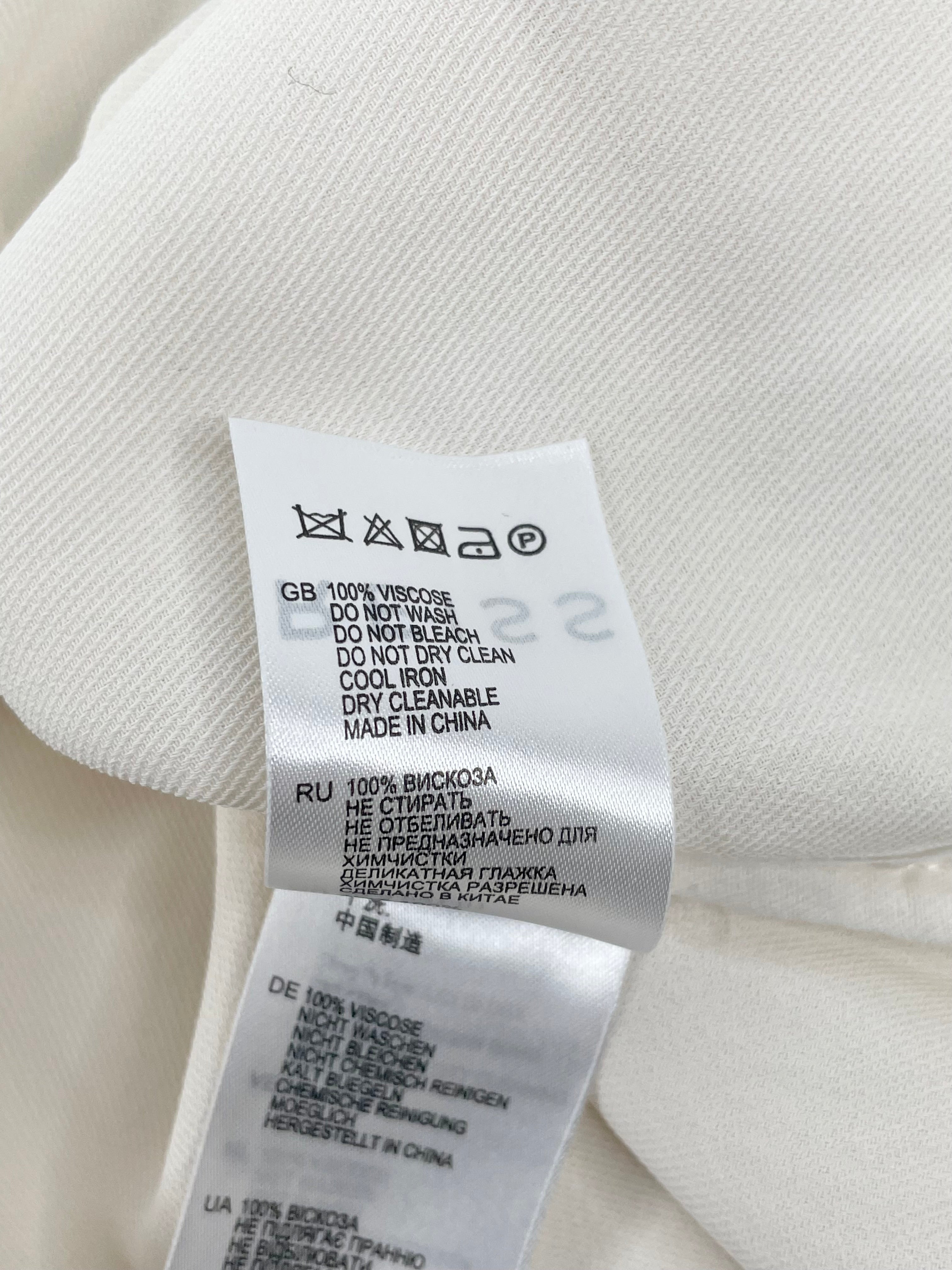 Reiss Cream 'Milla' Chain & Pleat Detailed Sleeveless Top - AU4/6
