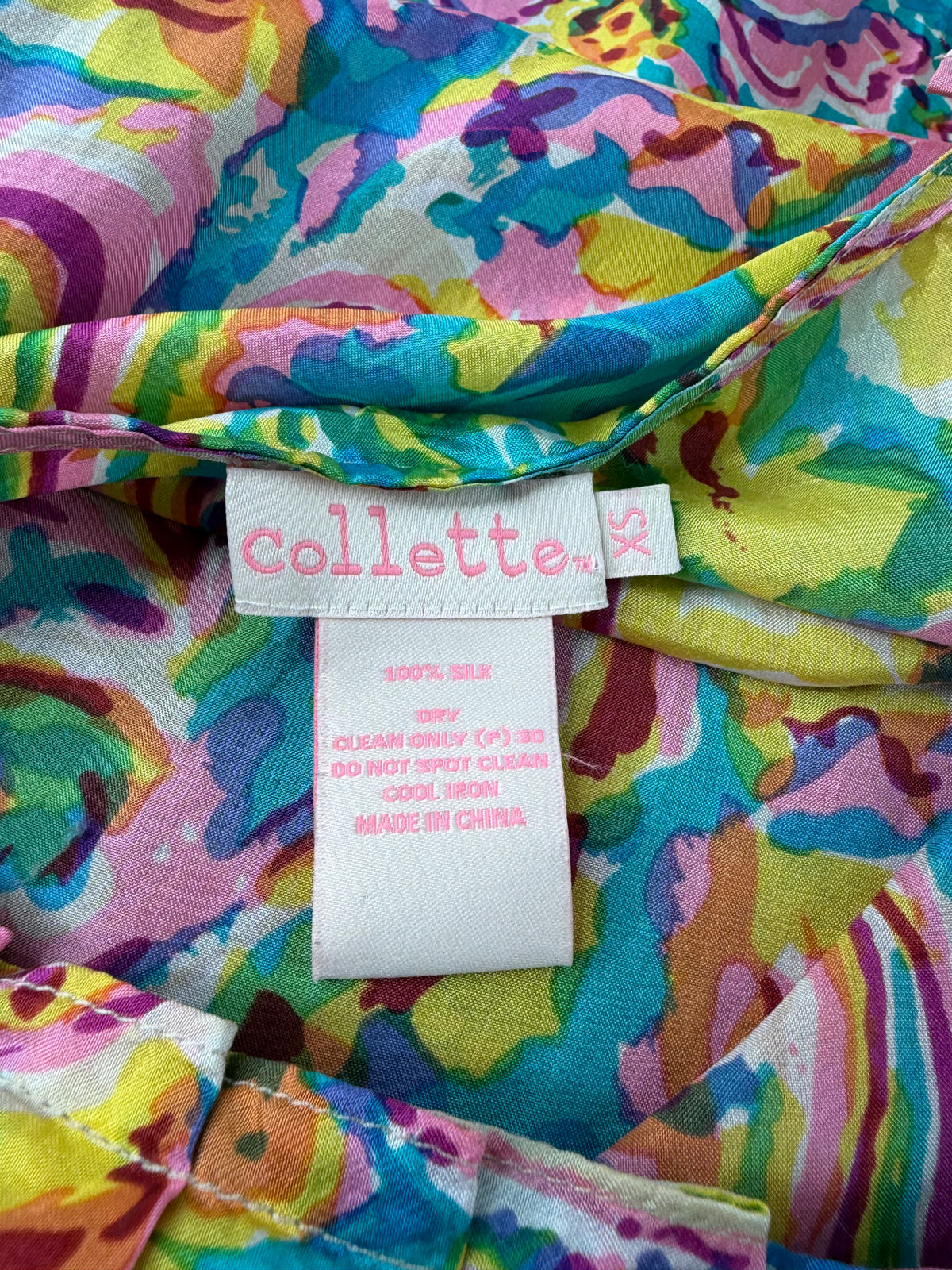 Colette Multicolour Bias Cut Paisley Patterned Dress - AU6/8