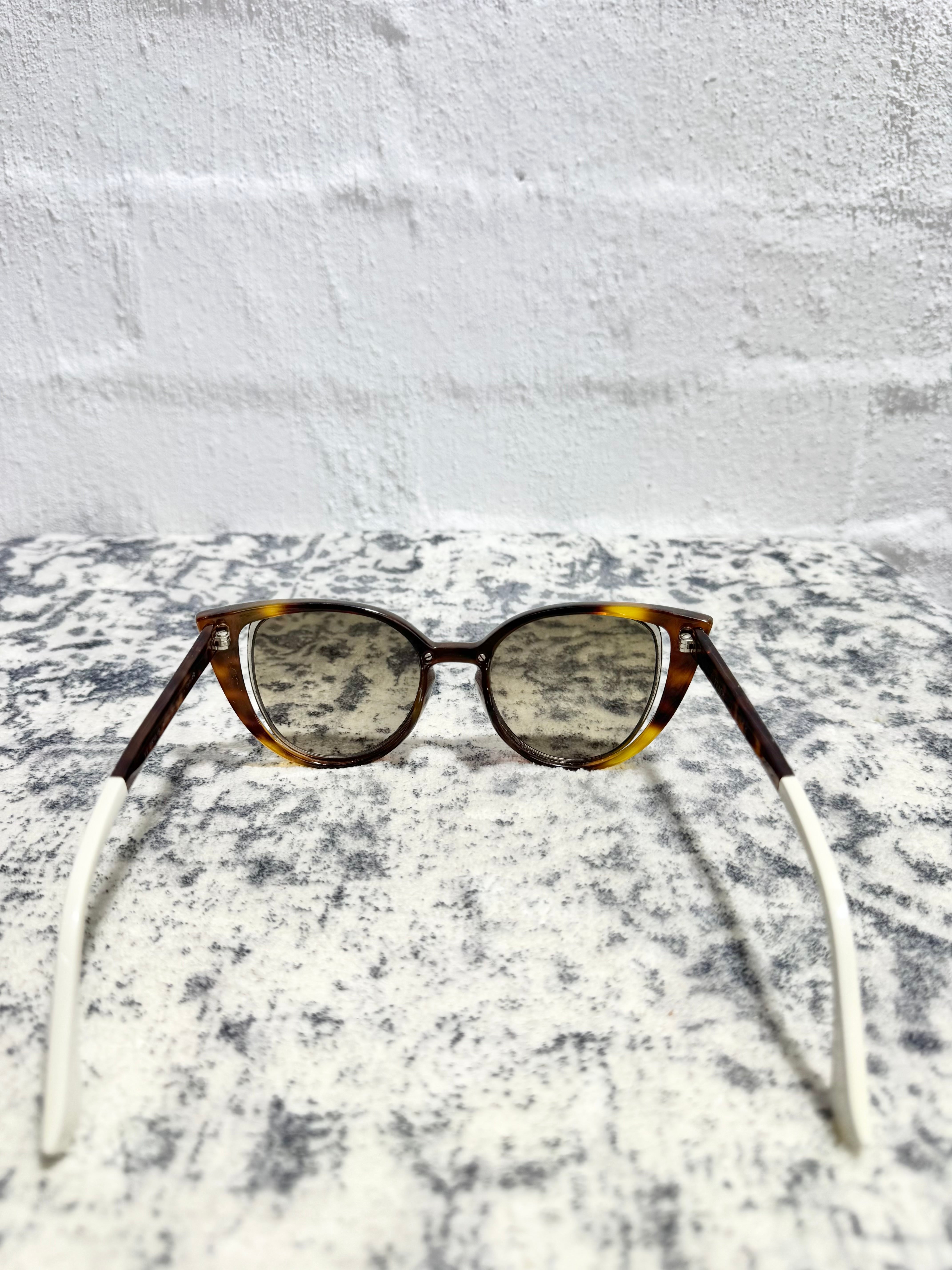 Fendi FF0136/S Havana Butterfly Sunglasses