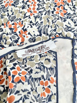 Vintage Jaeger London Microfloral Silk Scarf