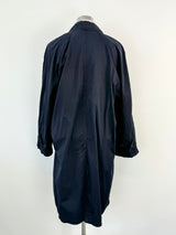 Vintage Valentino Jeans Navy Cotton Trench Coat - AU10