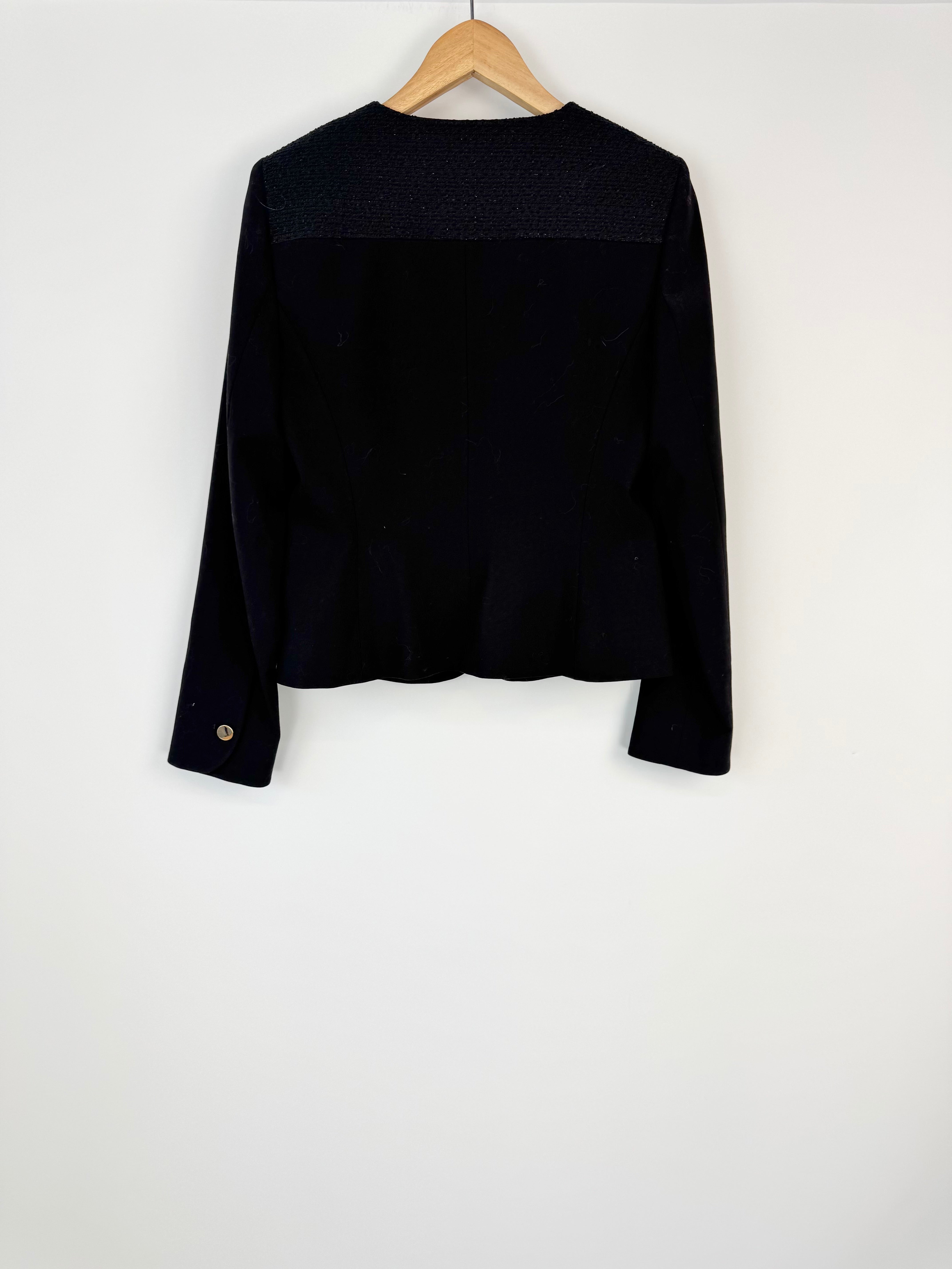 Calvin Klein Black Zippered Jacket - AU8/10