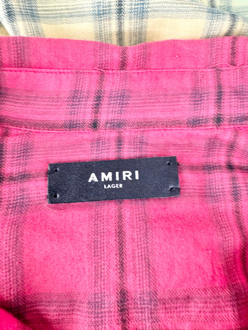 Amiri Multicoloured Plaid Shirt - S