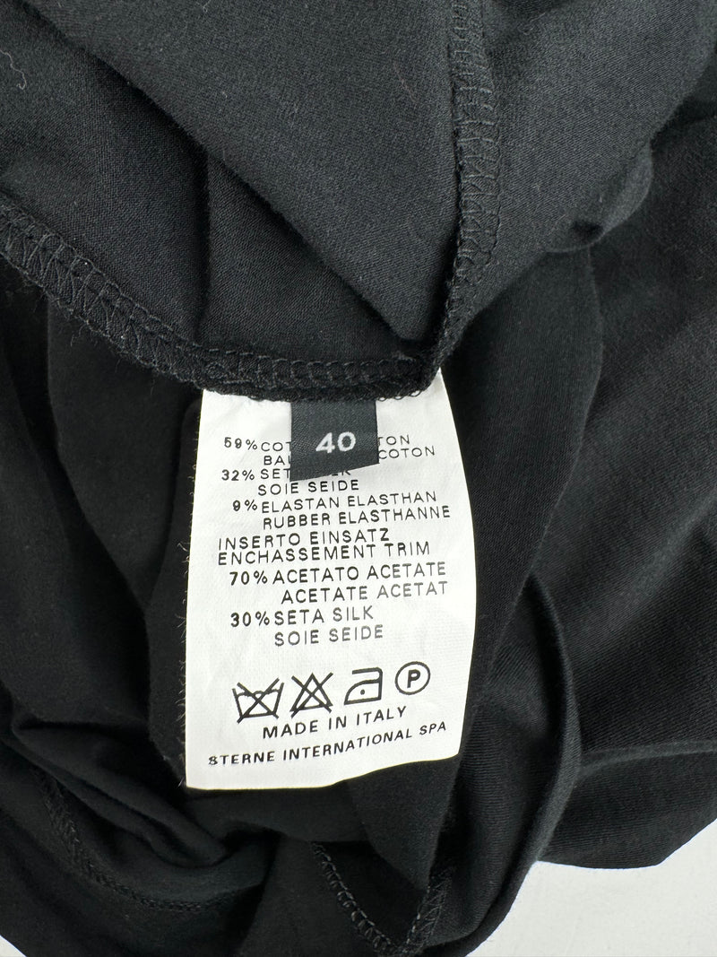 Lorena Antoniazzi Black Silky Midi Dress - AU10