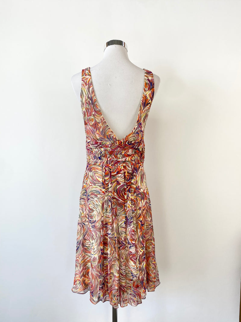Colette Dinnigan 'Painted' Silk Dress - AU10