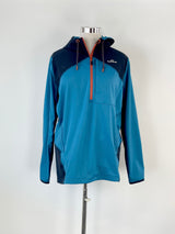 Kathmandu Navy Blue & Teal Escarpar Hiking Hoodie - L