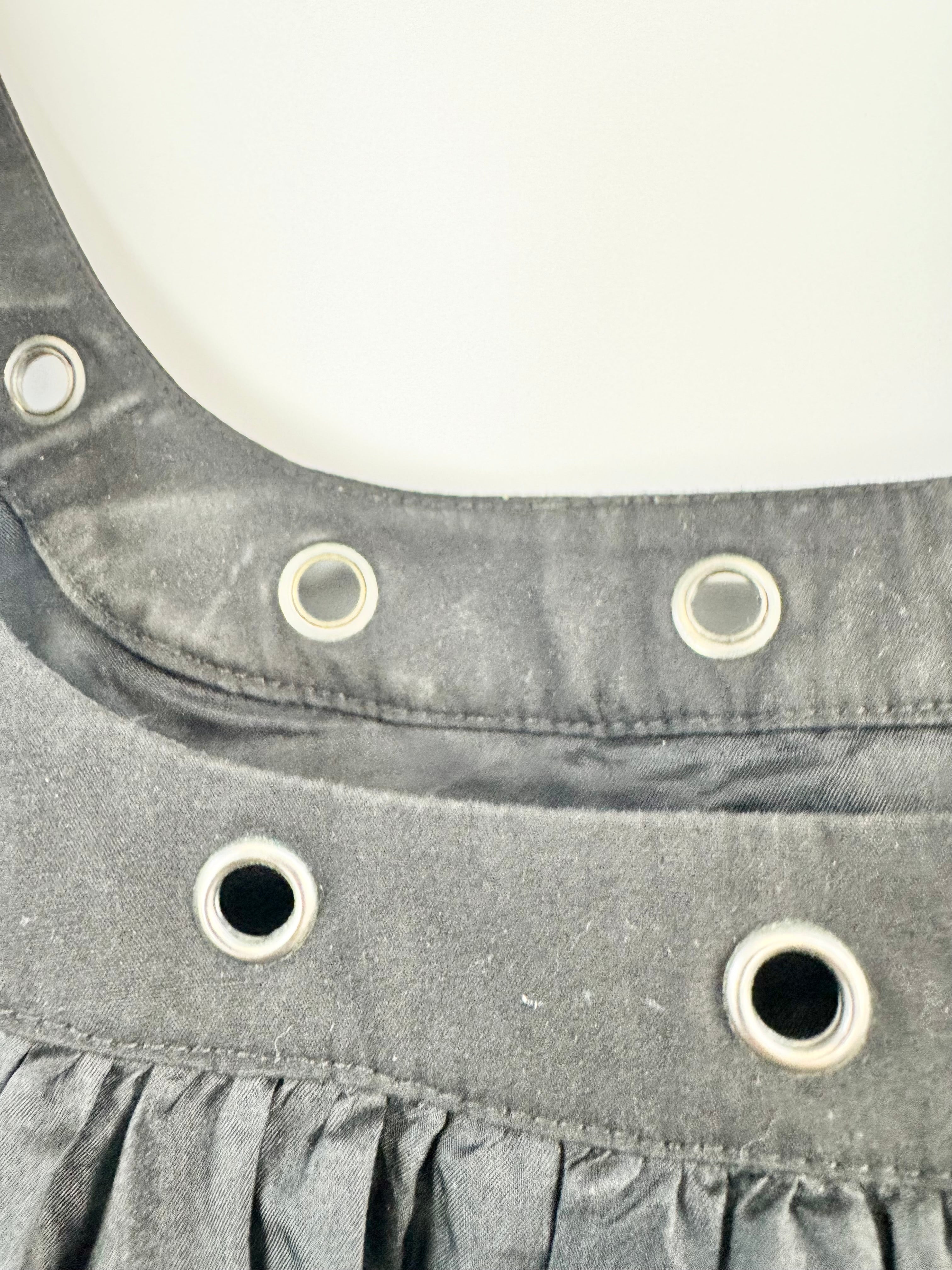 Zimmermann Black Eyelet Embellished Silk Mini Dress - AU8/10