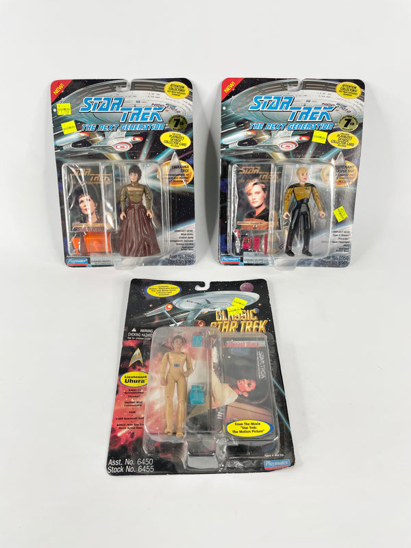 Sealed & Carded Assortment of Star Trek Playmates 90s Figurines