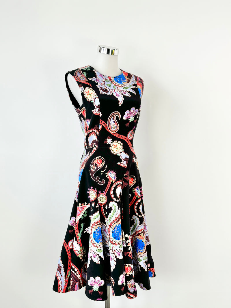 Mary Katrantzou Masson Urdu Paisley-Print Dress - AU10