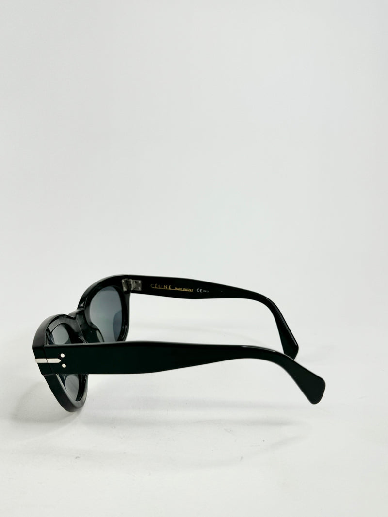 Celine Black Ovular Cat Eye Sunglasses